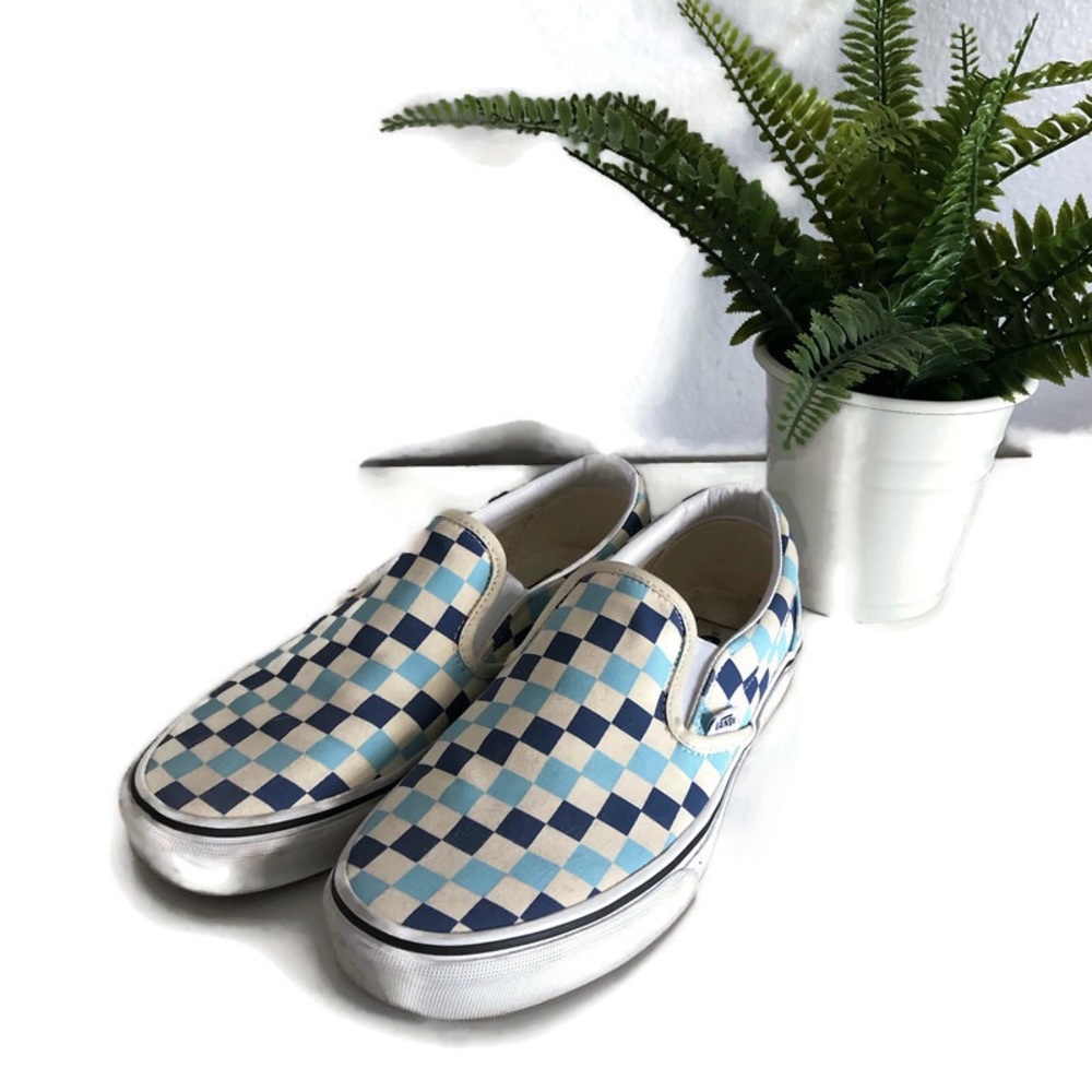 Vans classic checkerboard skate shoe womens size 10